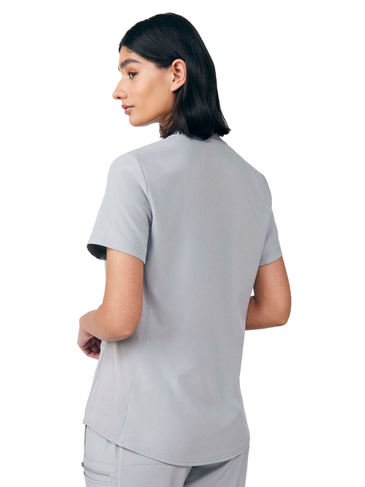 Landau - Forward - Women's Three-Pocket Rib-Knit Neckline V-Neck Top 31