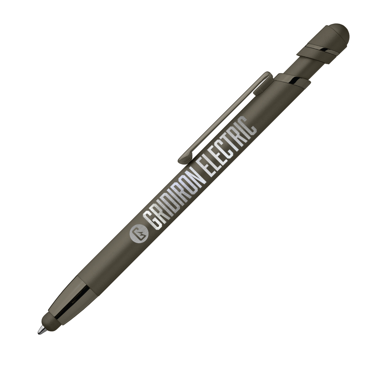 Pluto Softy Metal Pen with Stylus (Engraved Imprint) 3
