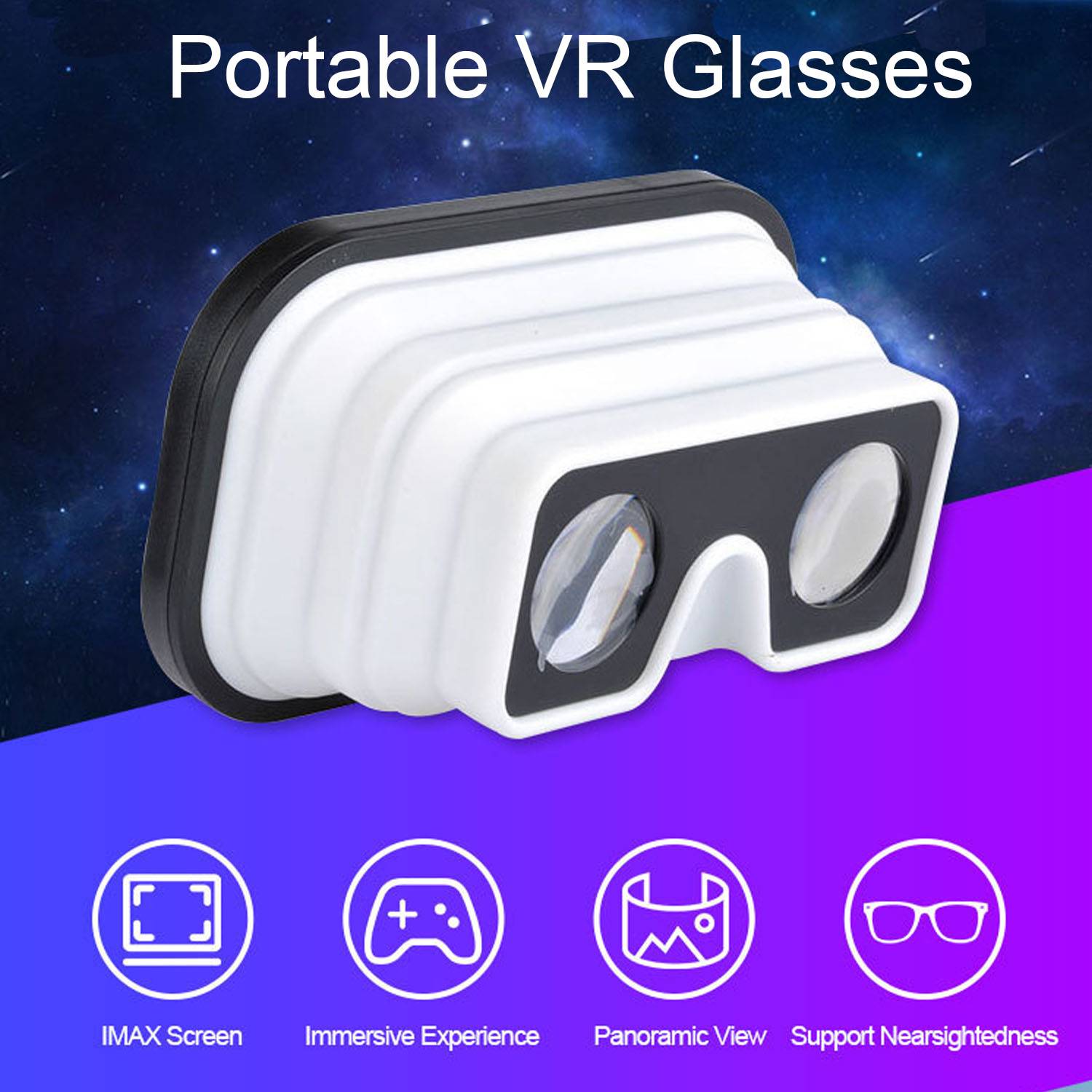 Foldable Silicone 3D VR Glasses 10