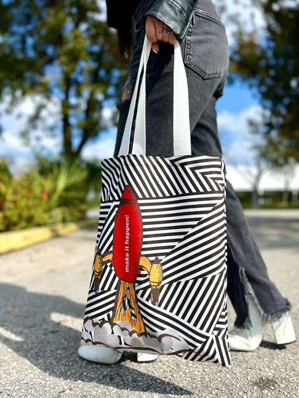 Soft Touch(TM) Space Tote (Priority), custom tote bag with logo imprint 7