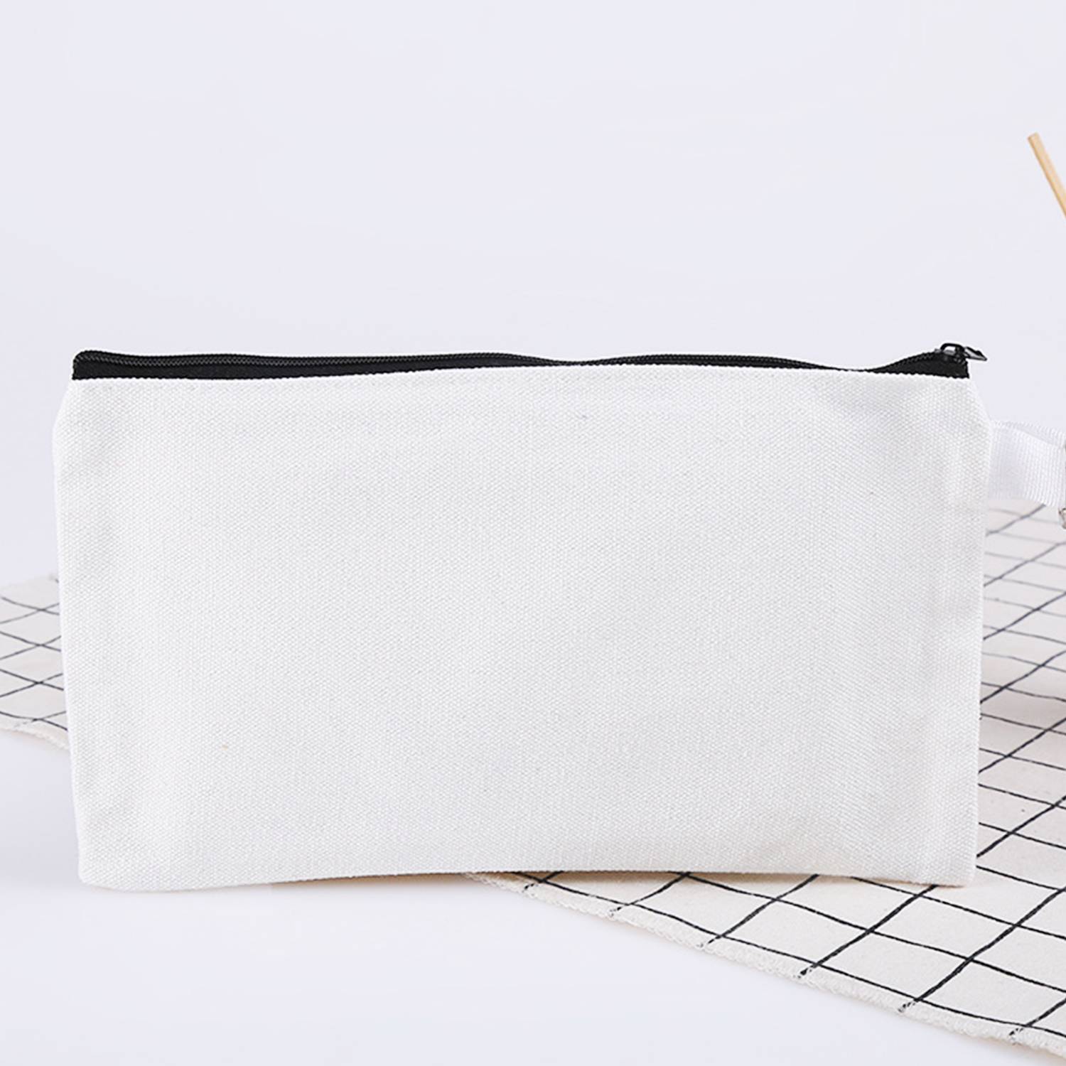 Canvas Tool Bag Zipper Pouch w/ Key Ring 5
