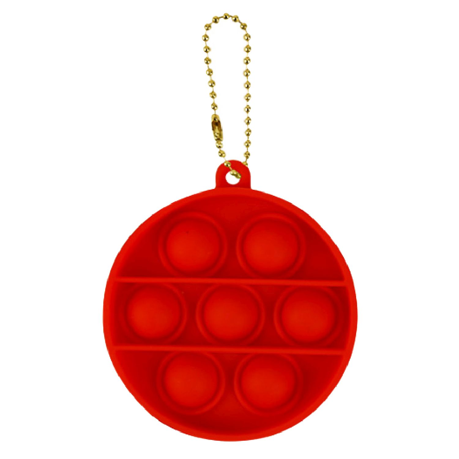 Fidget Popper Round Shaped Keychain 3