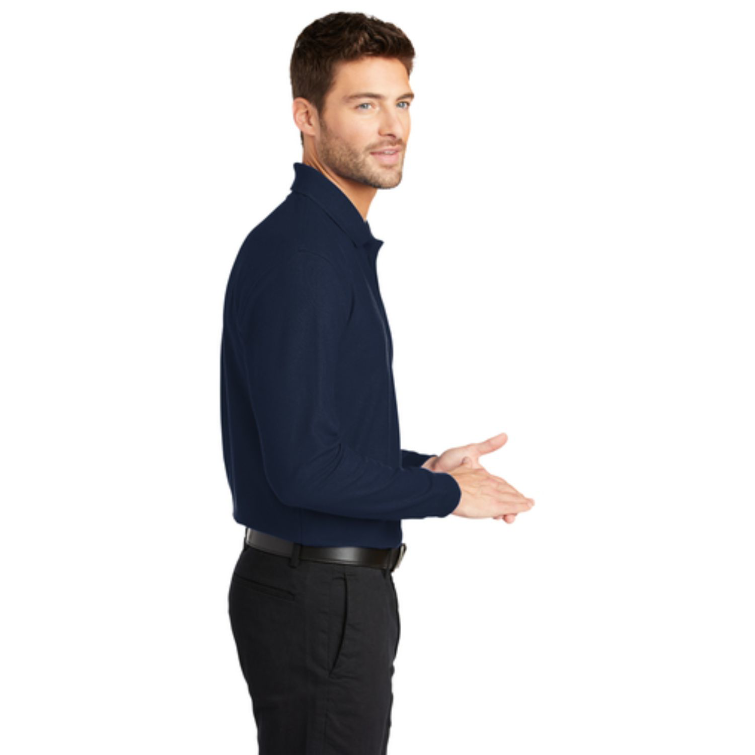 Port Authority® Long Sleeve Core Classic Pique Polo 3
