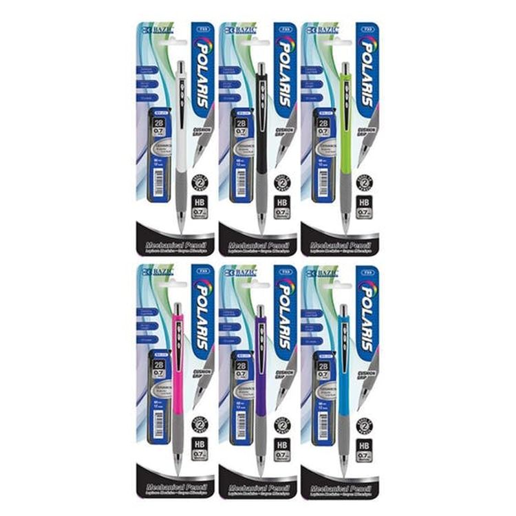 Mechanical Pencils - 0.7mm Lead Refills included Cushion Grip 2