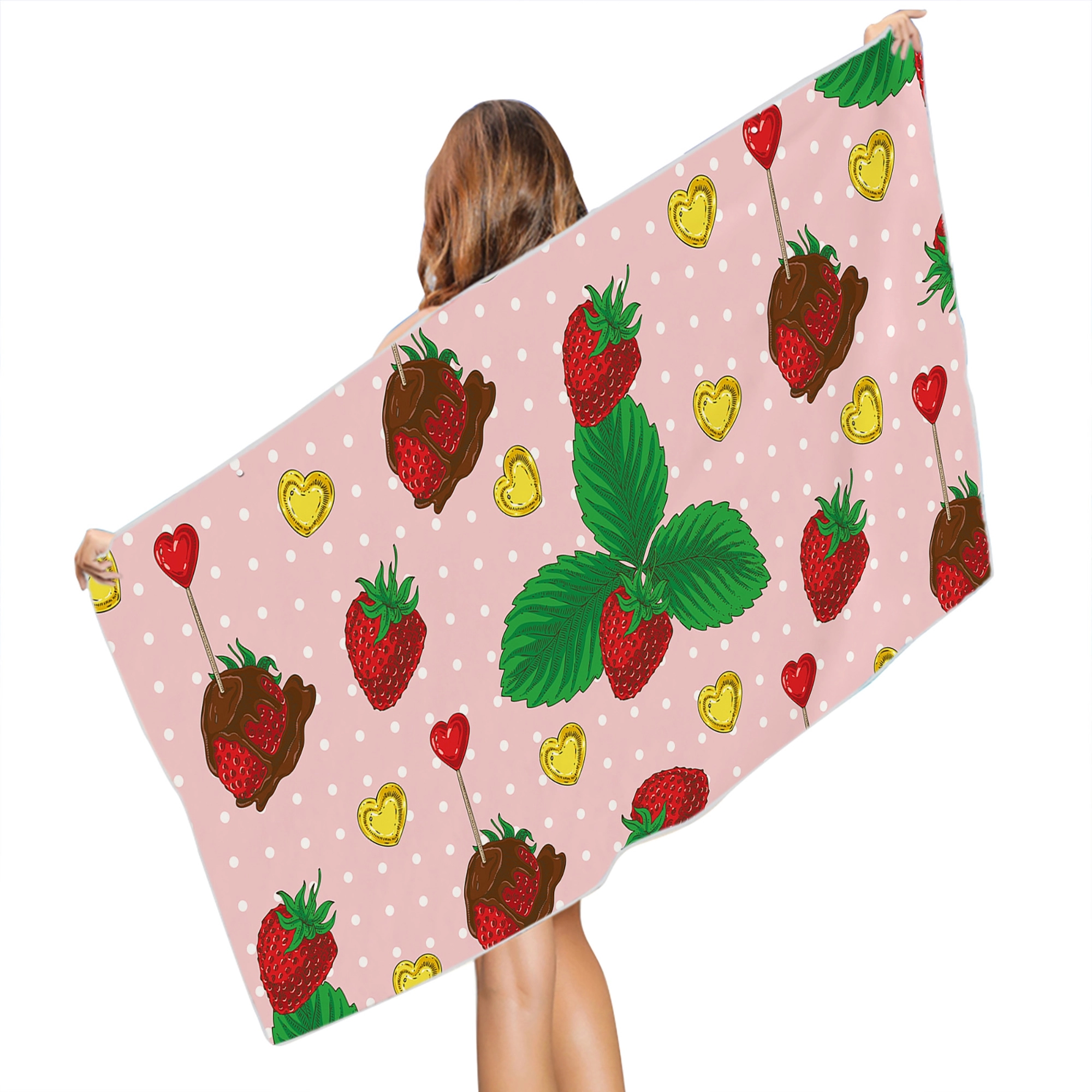MOQ 50pcs Cute Tropical Fruit  Microfiber Beach Towel 10