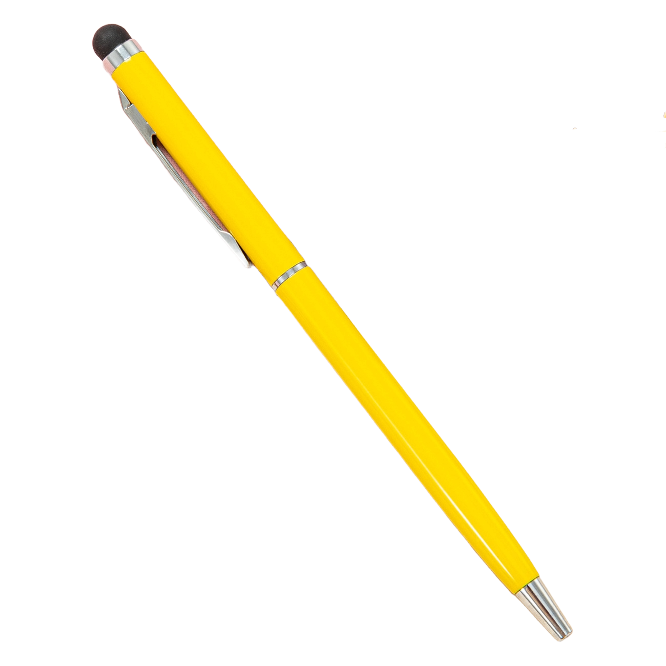 Twist Action Metal Ballpoint Pen W/ Stylus 8