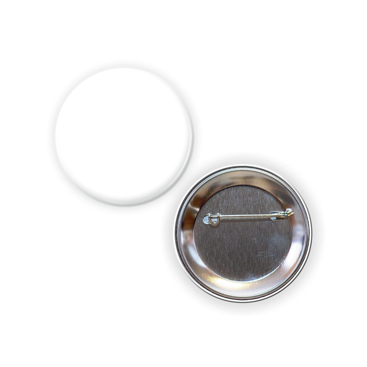 2-3/16 Diam Round Button w/ Pin 1