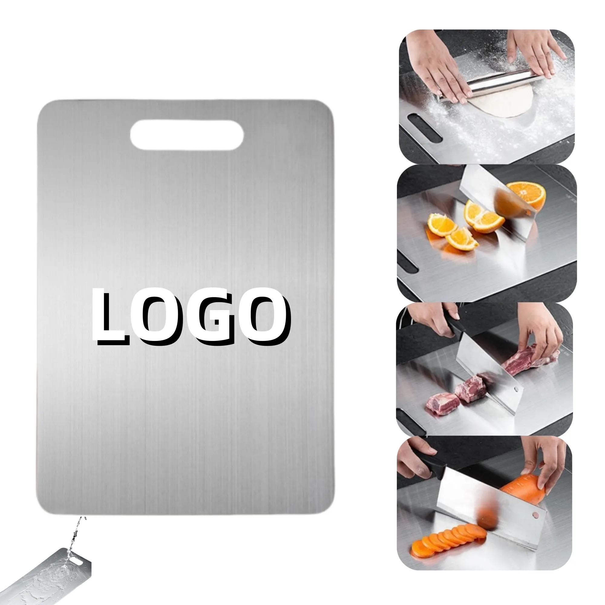Stainless Steel Double-Sided Cutting Board 1