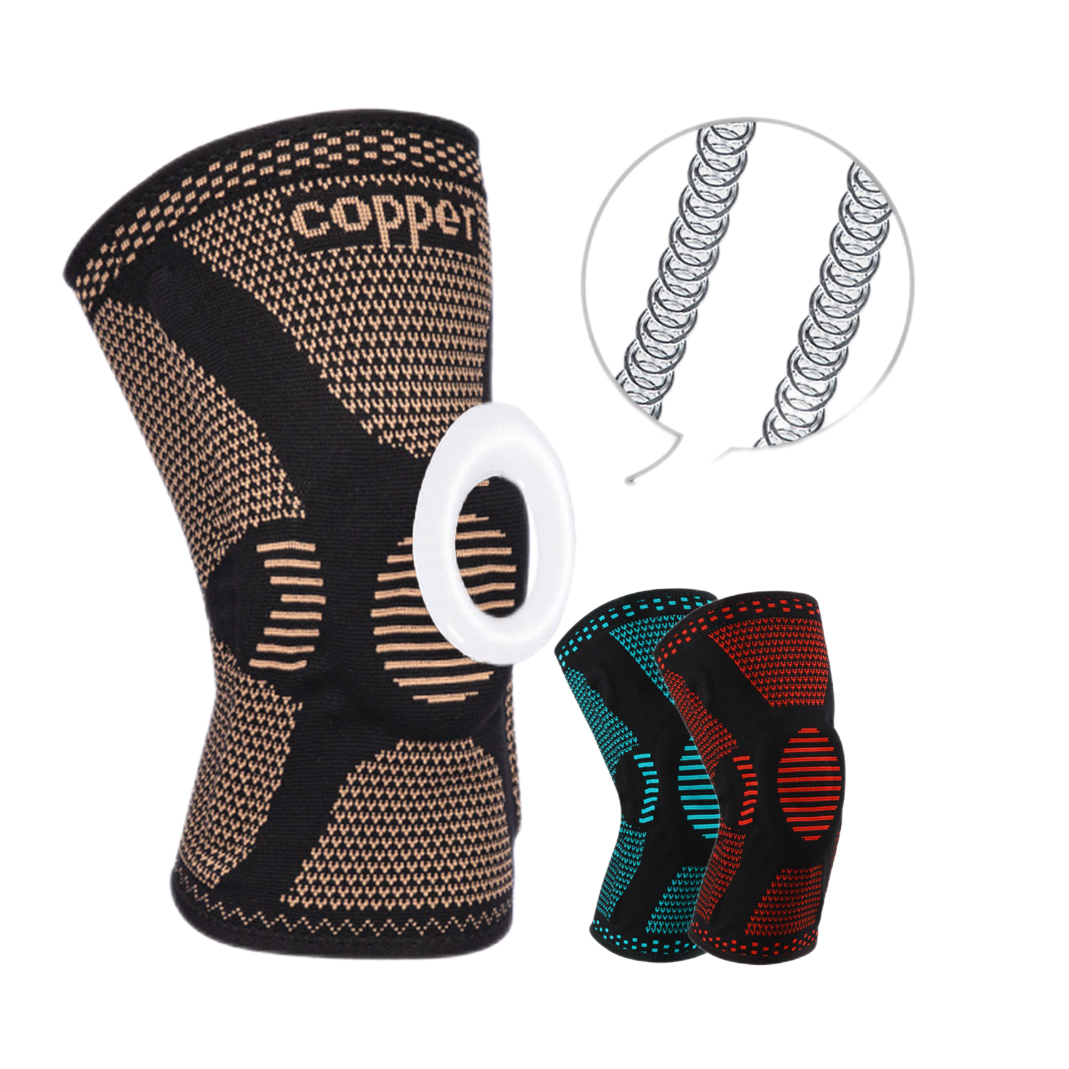 Compression Knee Sleeves With Gel Pad & Side Stabilizer 2