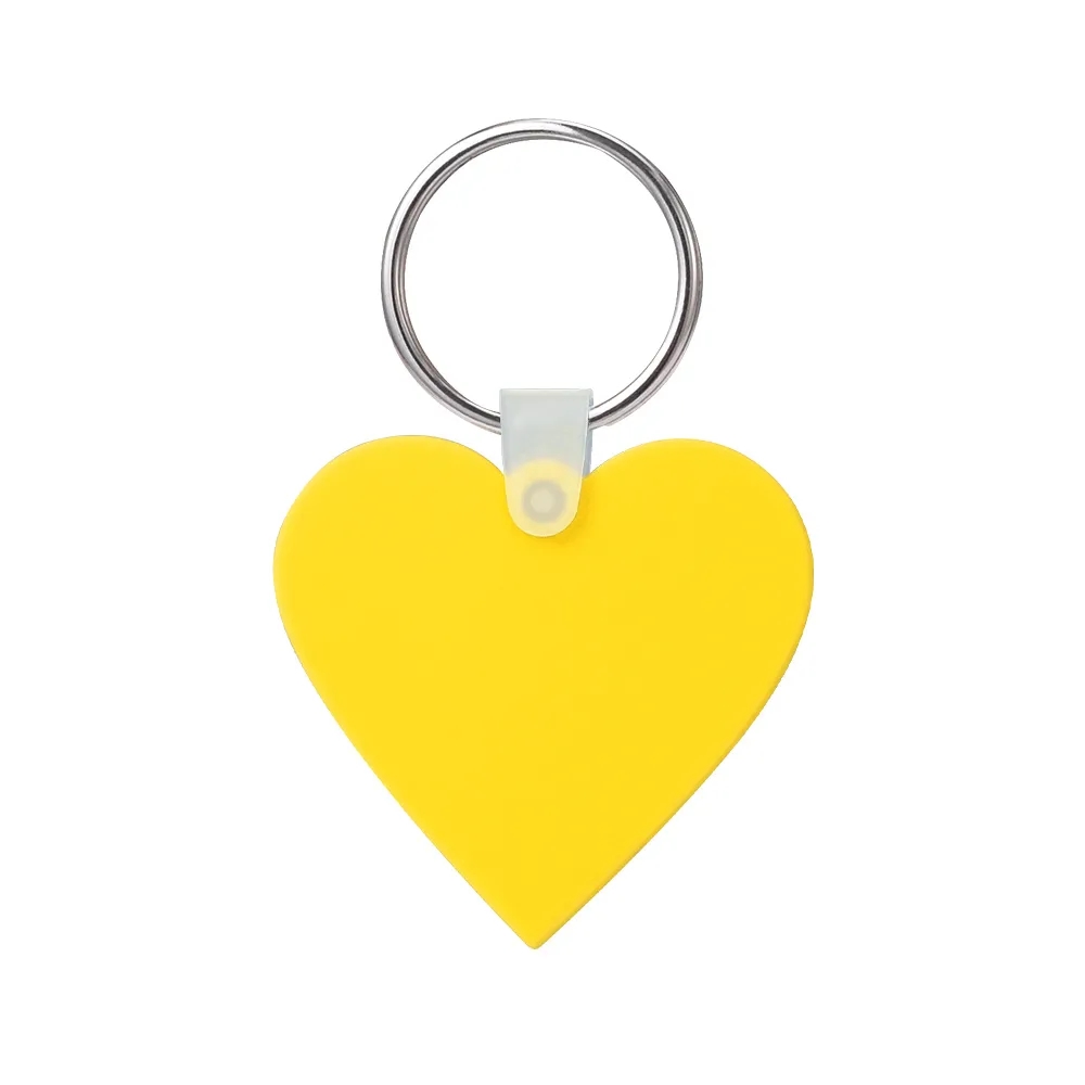 Custom Heart Shaped Silicone Key Tag 18