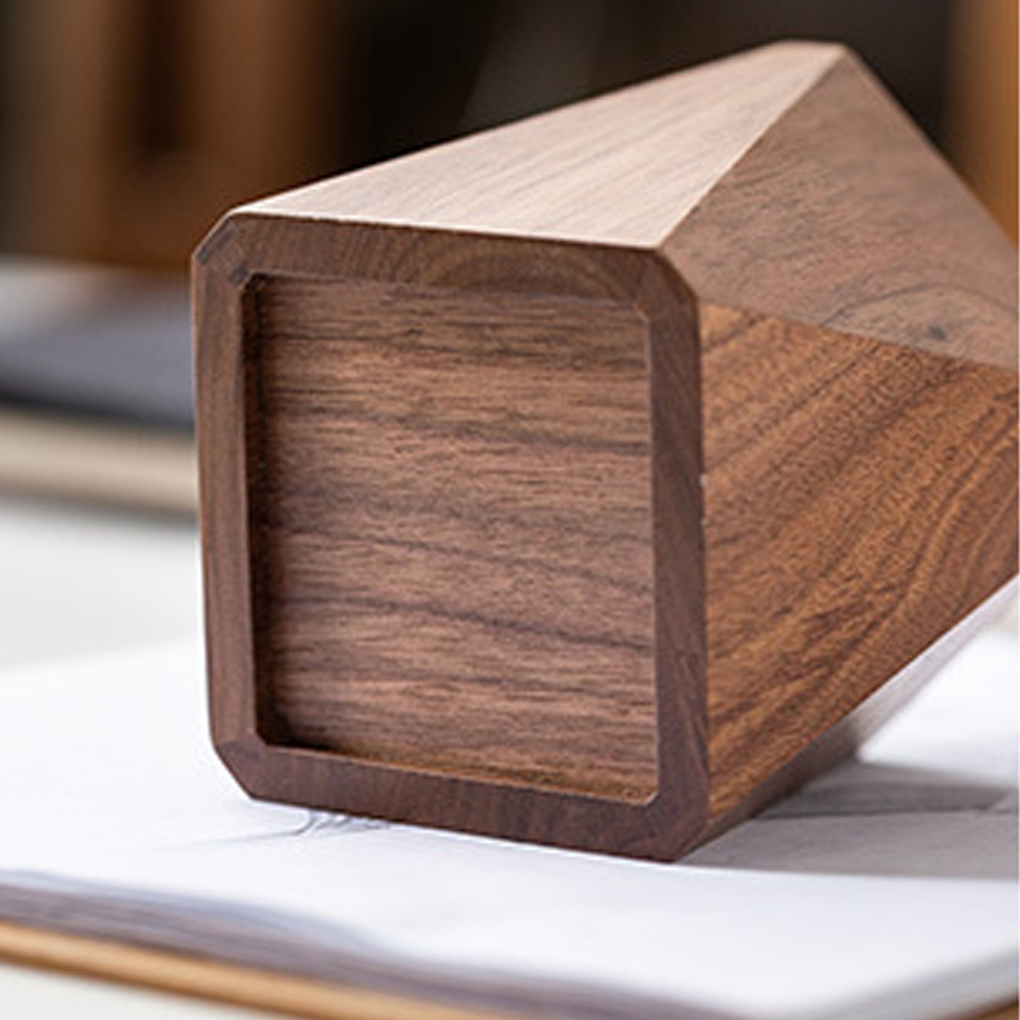 Wooden Desktop Organizer Pen Holder Pencil Cup 4