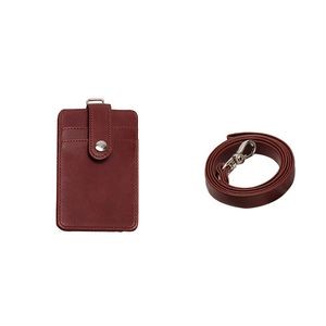 PU Keychain 3 Pockets PU Leather Card Holder 16