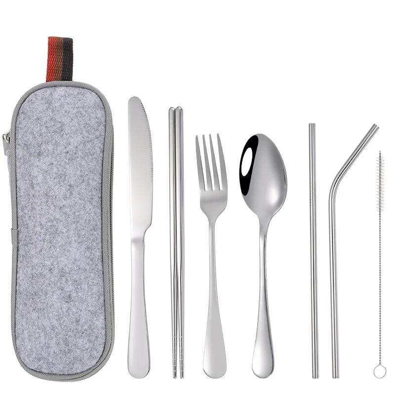Stainless Steel Cutlery Set with Bag 2