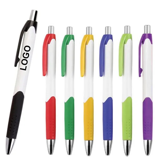 Custom Plastic Caribe Non-Slip Ball Pen 1