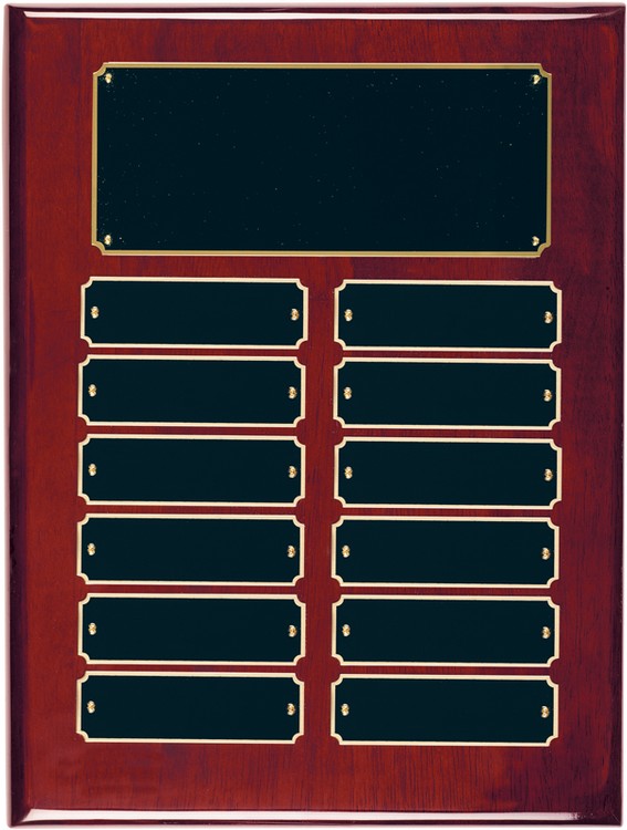 12 Plate Rosewood Piano Finish Perpetual Plaques 2