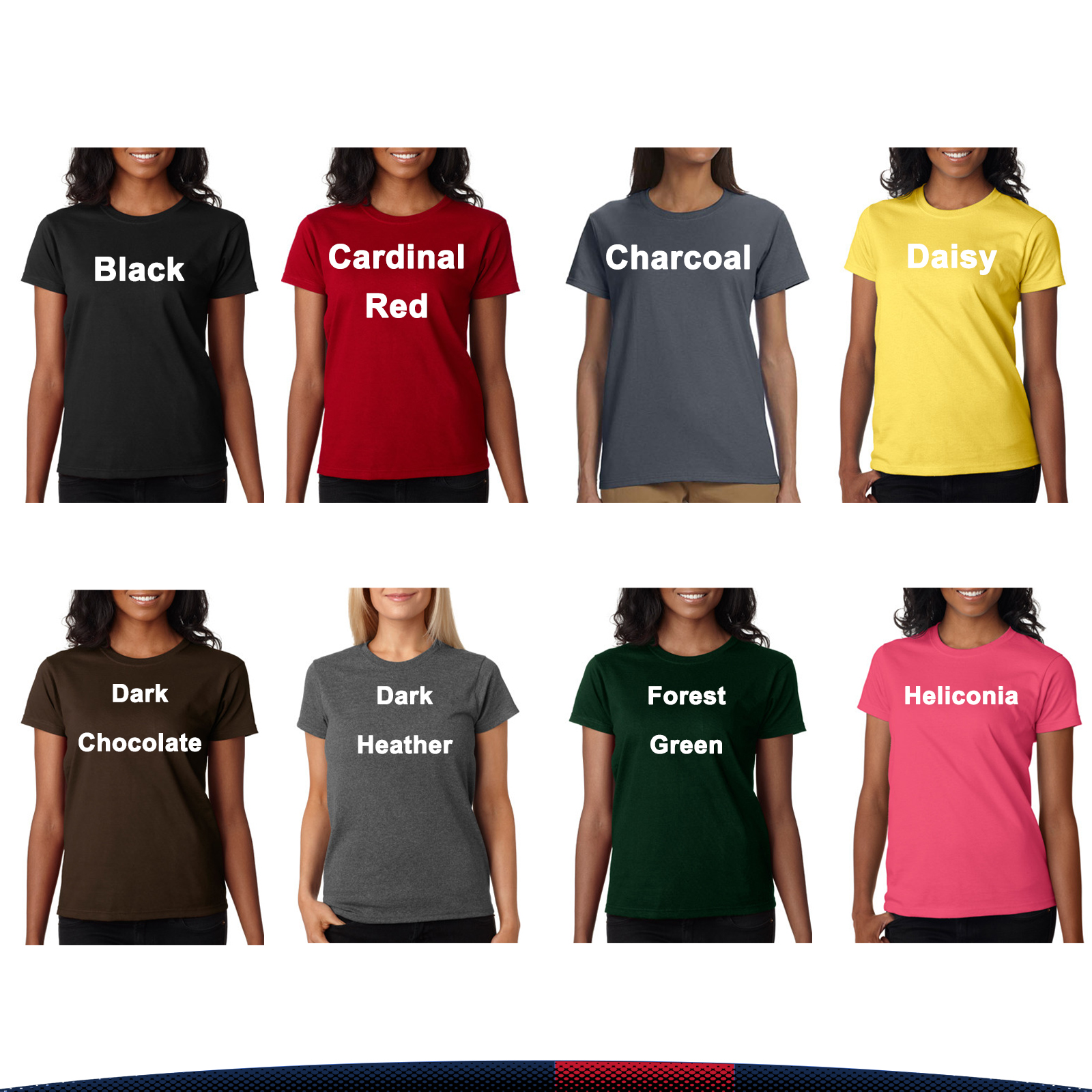Gildan® 6.1 oz Cotton Ladies T-shirts 3
