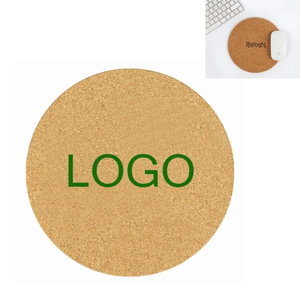 Circle Cork Mouse Pad 2