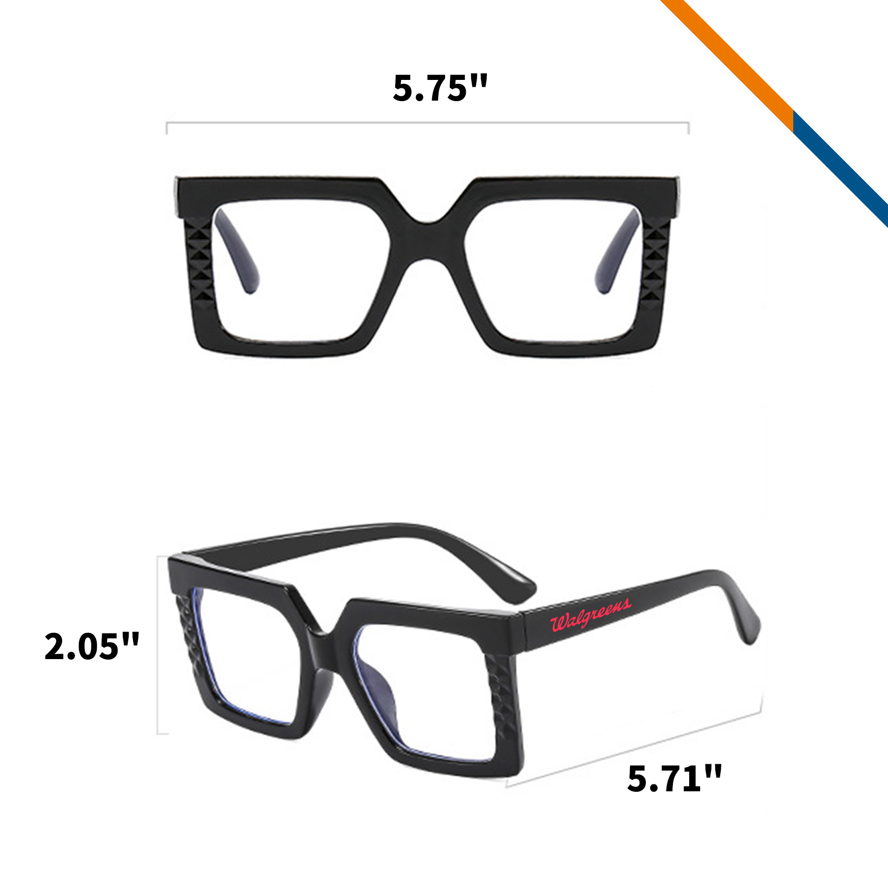 Tomlinson Square Blue Light Blocking Eyeglasses 12