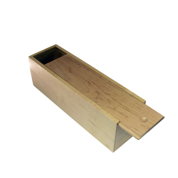 Sliding Lid Wine Box, 14.62" x 4.37" x 4.62" 2