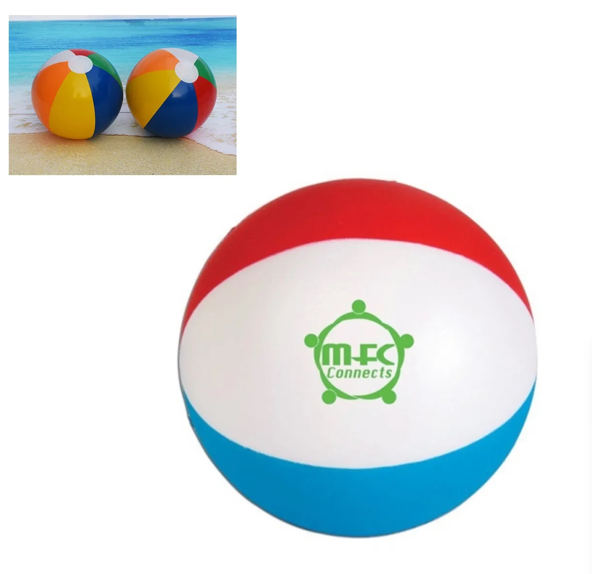 Inflatable Beach Ball 6" 2