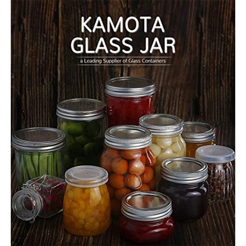 Clear 8Oz Glass Jars With Lids 7