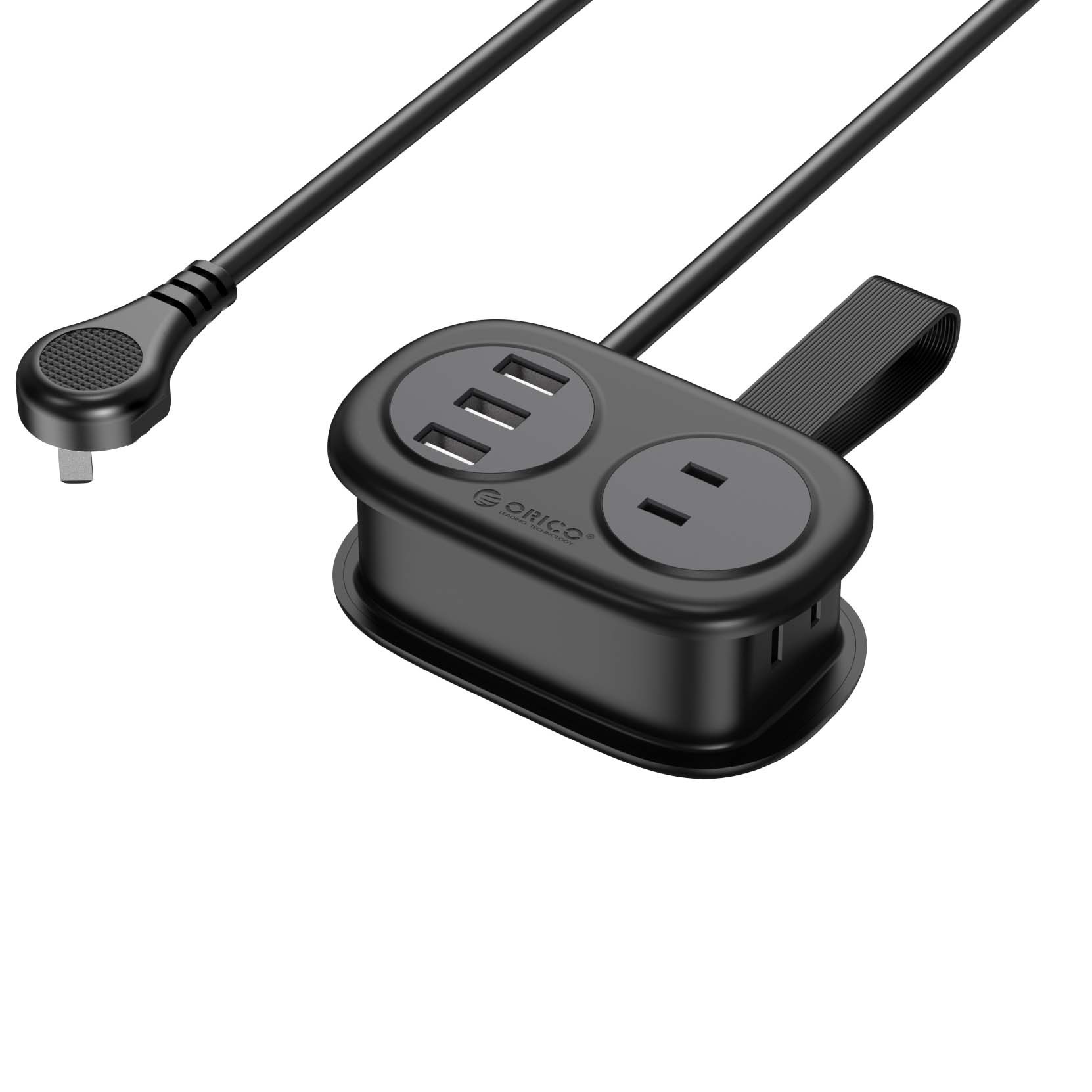 USB Portable and Stowable Travel Power Strip 3