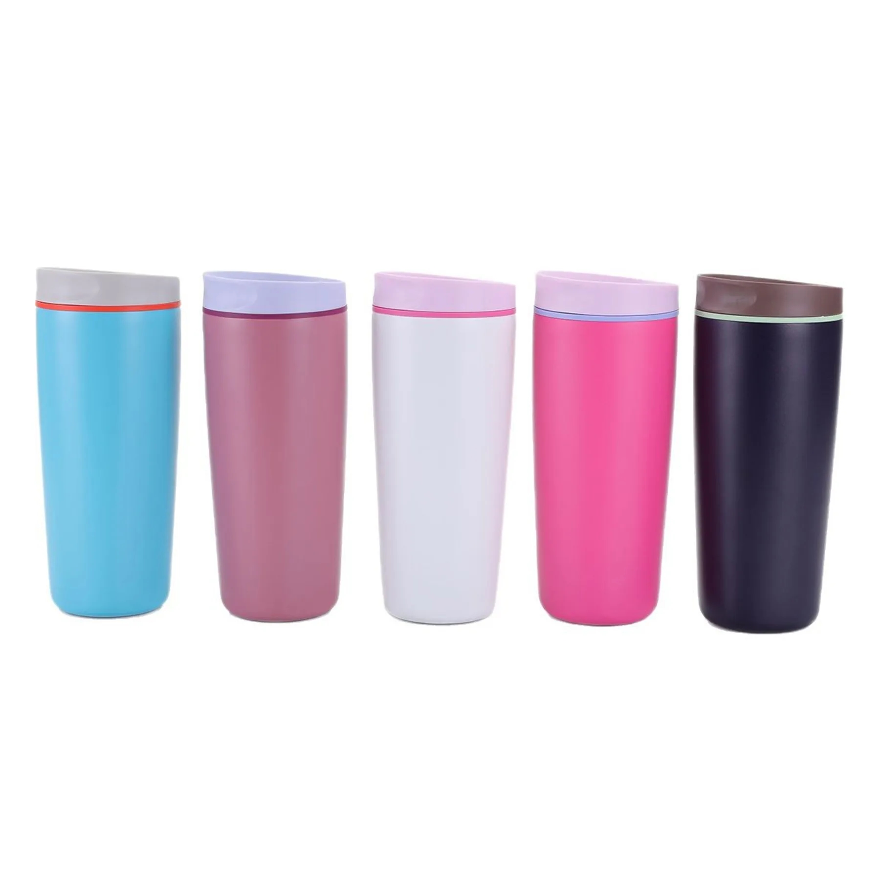 20 Oz. Double Wall Stainless Steel Vacuum Bounce Lid Tumbler 2