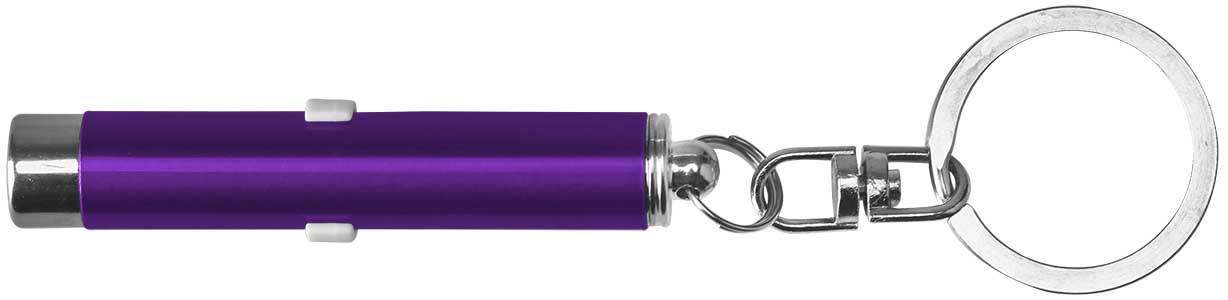 Dual function laser pointer and super bright LED flashlight with keychain. 6