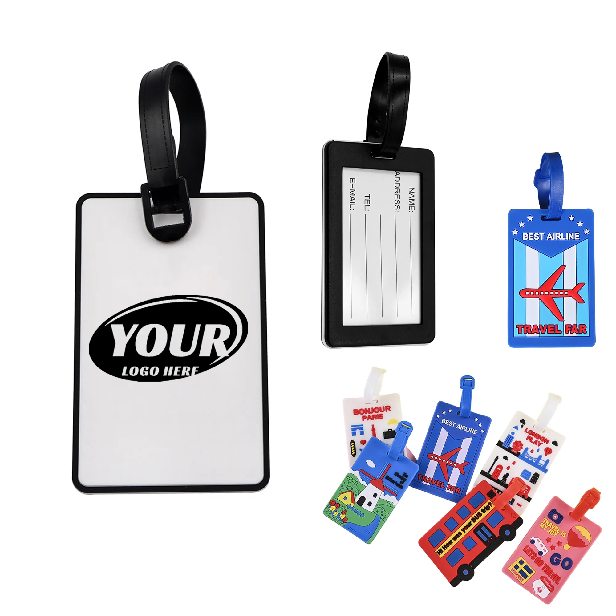 PVC Custom Luggage Tag 2