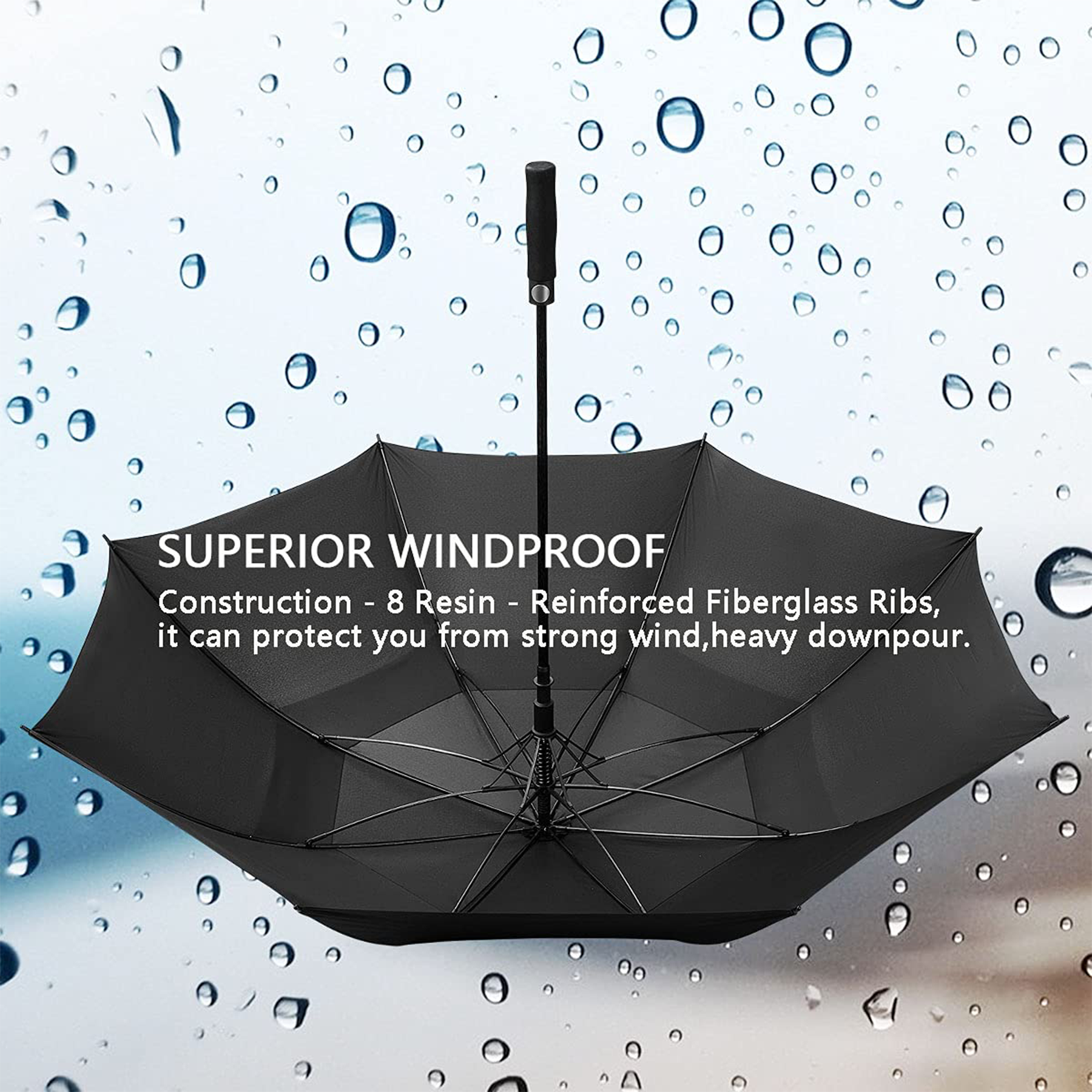 The Vented Typhoon Tamer Golf Umbrella 6