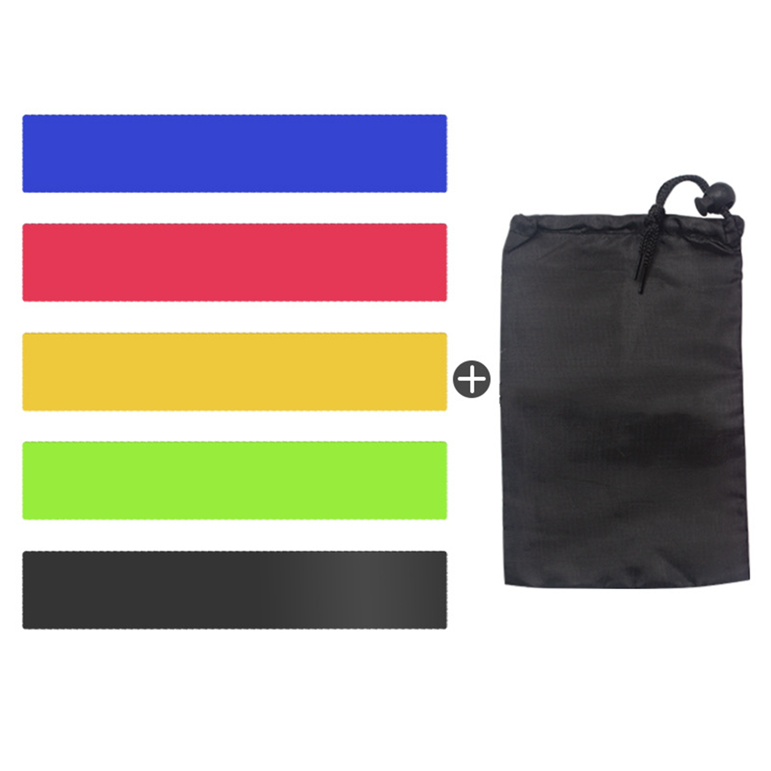 5 Piece TPE Yoga Resistance Bands Set 5