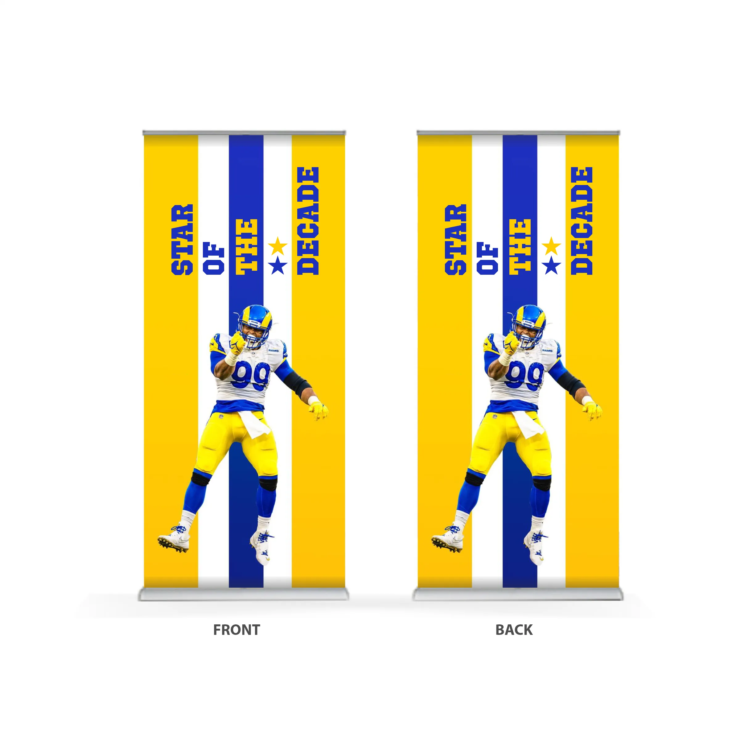 33.25"x78" Deluxe Double-Sided Retractable Banner Kit 1