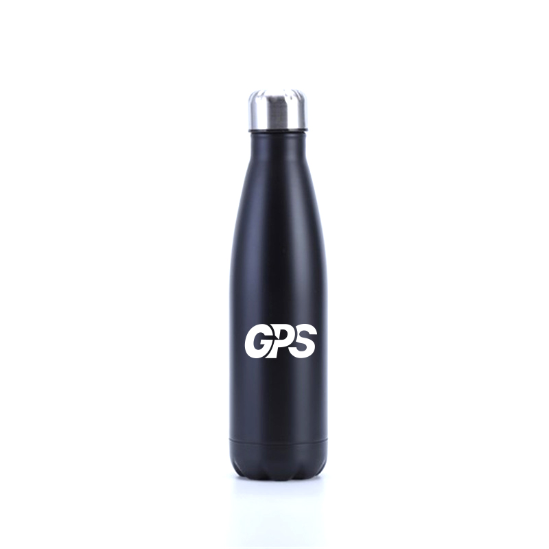 500ml double wall cola shaped flask bottle with SS lid, custom water bottle with logo imprint 3