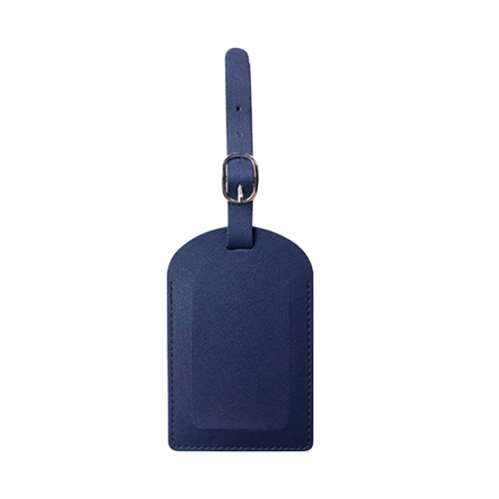 MOQ 20 Premium PU Leather Luggage Tag with Keychain 8
