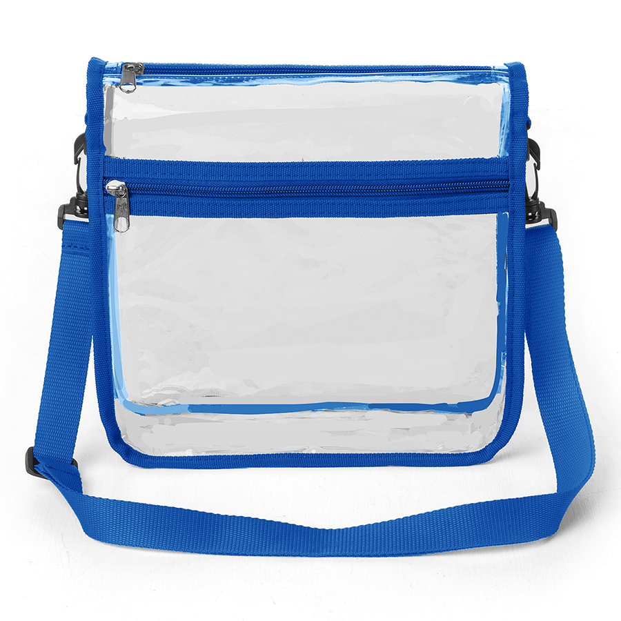 ClearPass Crossbody Bag w/ Front Zipper Pocket 10" x 2.5" 5