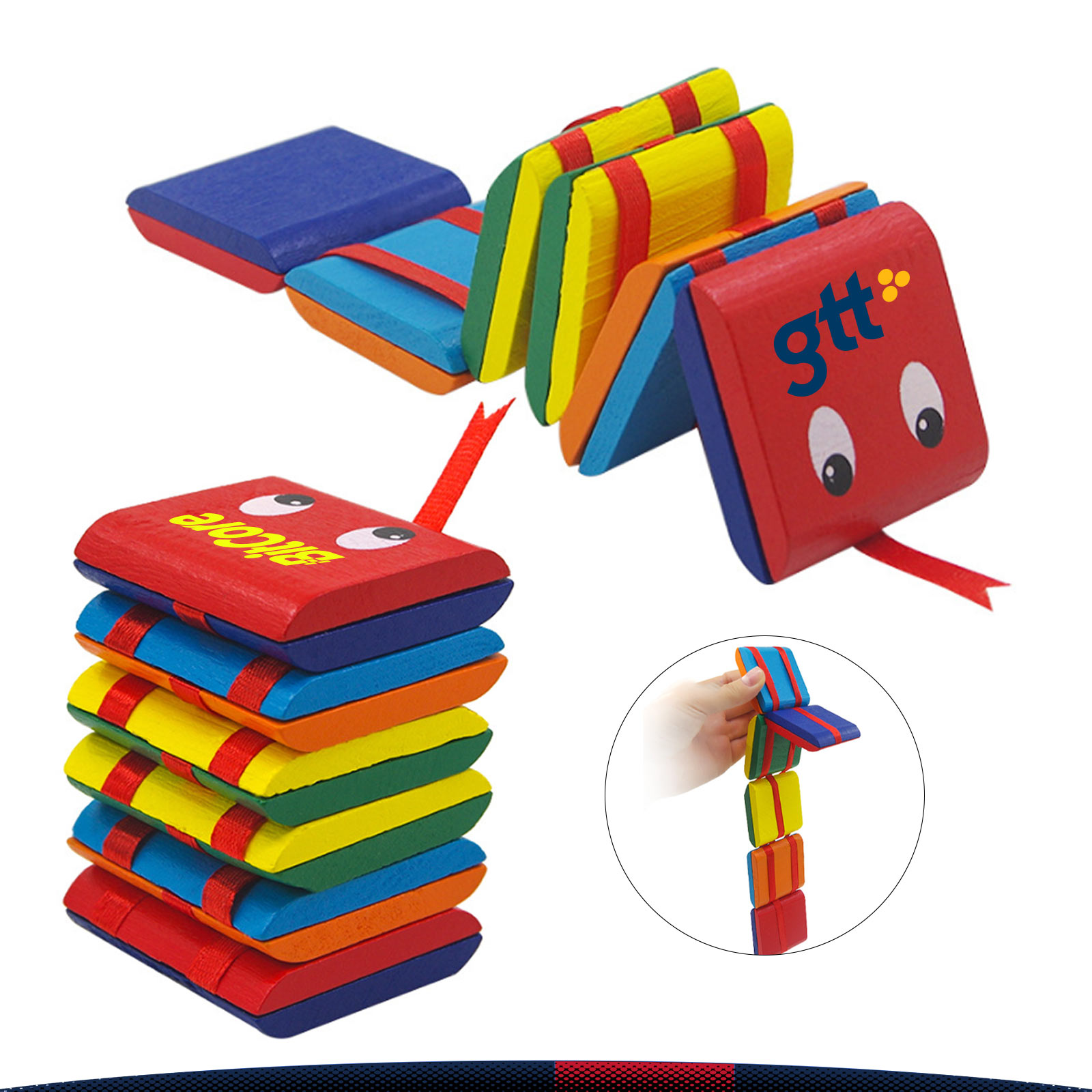 Solaen Wooden Jacob's Ladder Toy 1