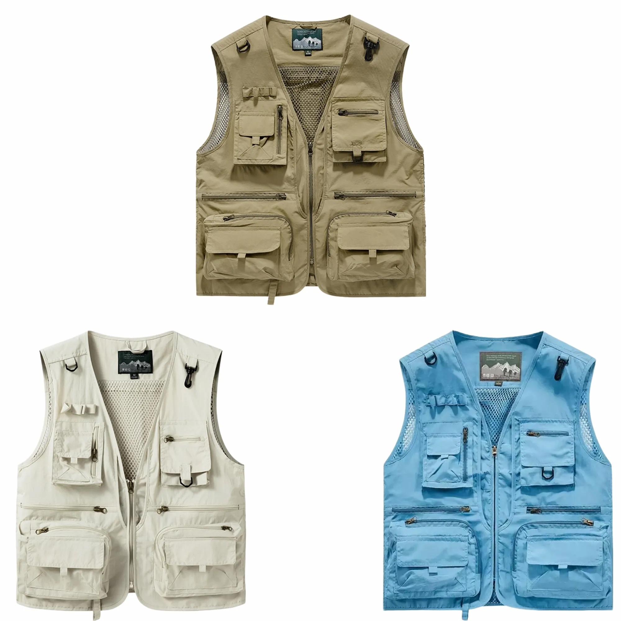 Men's Outdoor Fishing Multi-Pocket Quick-Dry Mesh Vest 1