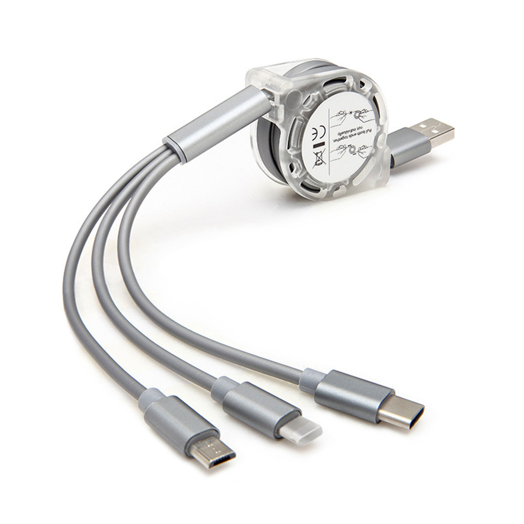 3 in 1 Retractable Multi Charging Cable 3