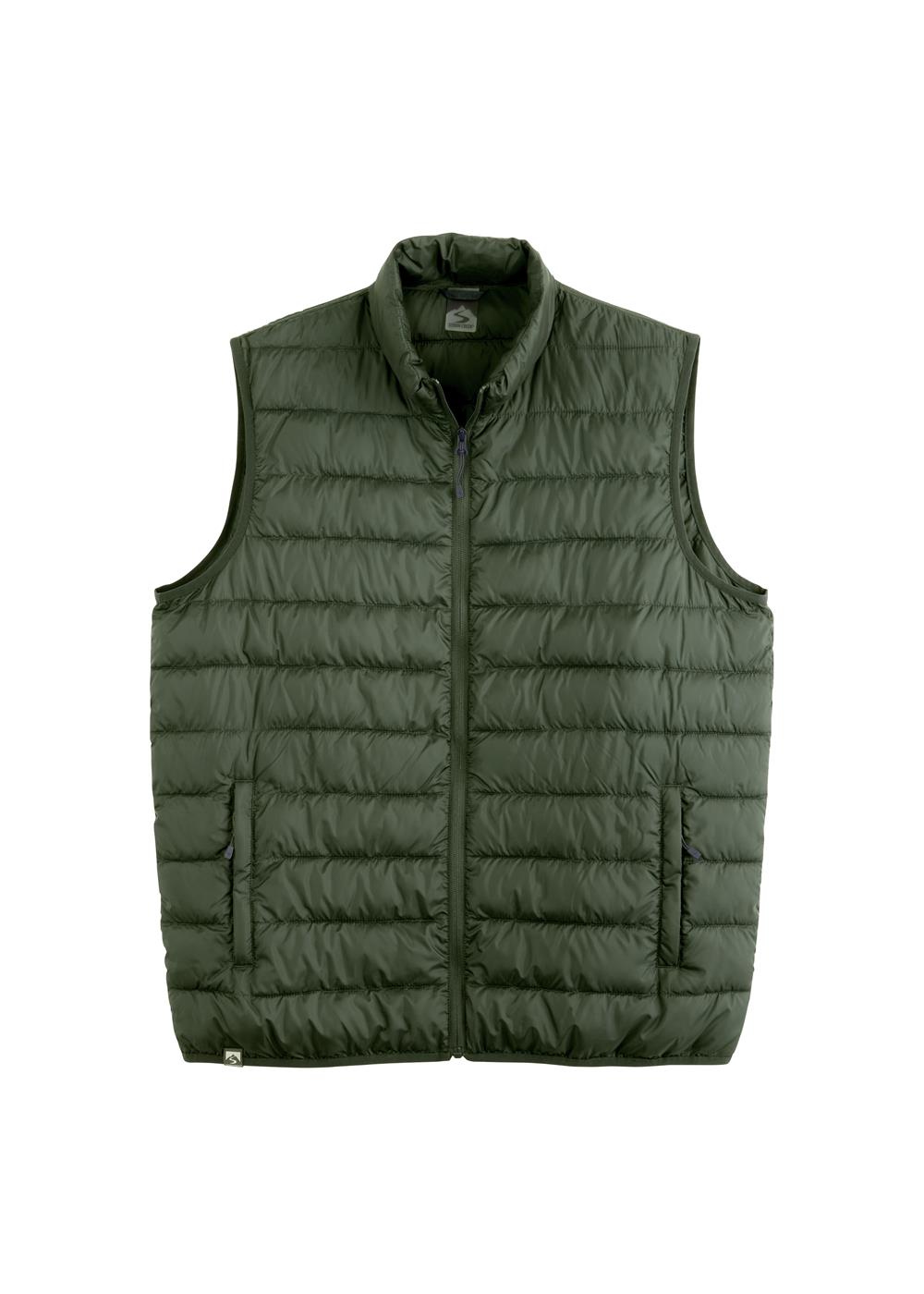 Storm Creek Men's Pacific Puffer 100 GSM Insulated Faux Down Packable Quilted Vest 22