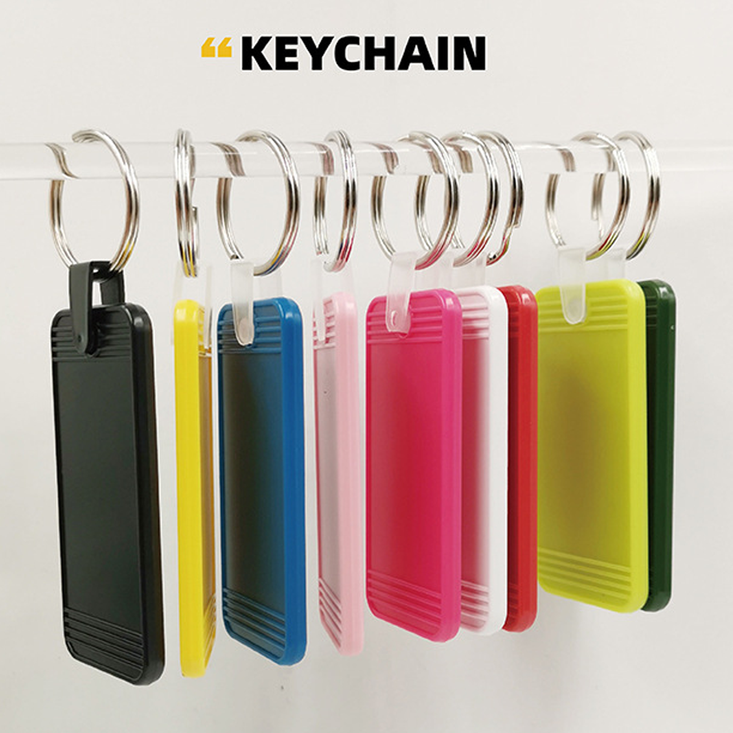 Plastic Vintage Motel Keychains 8