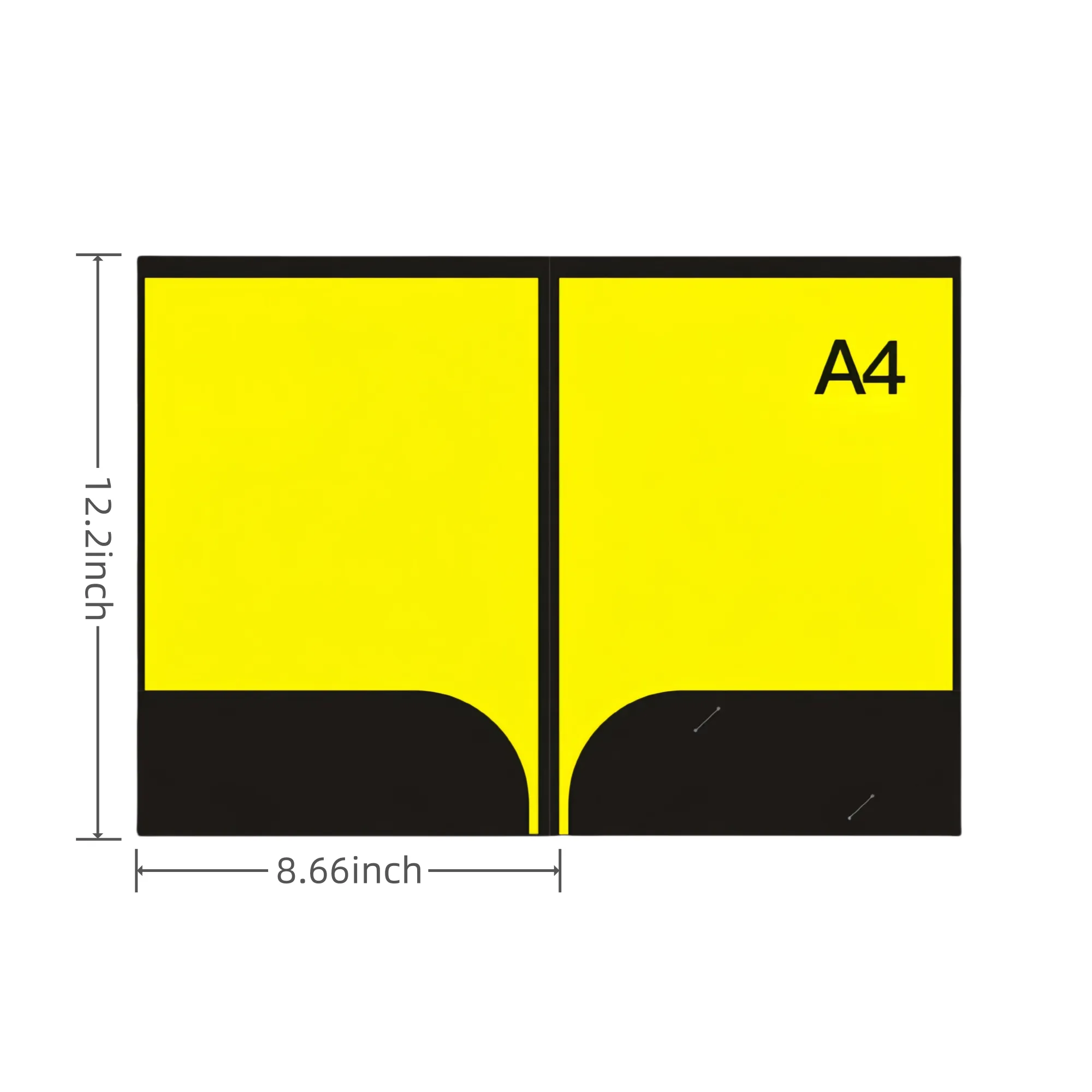 A4 Two-Page Multicolor Office Paper Folder 3
