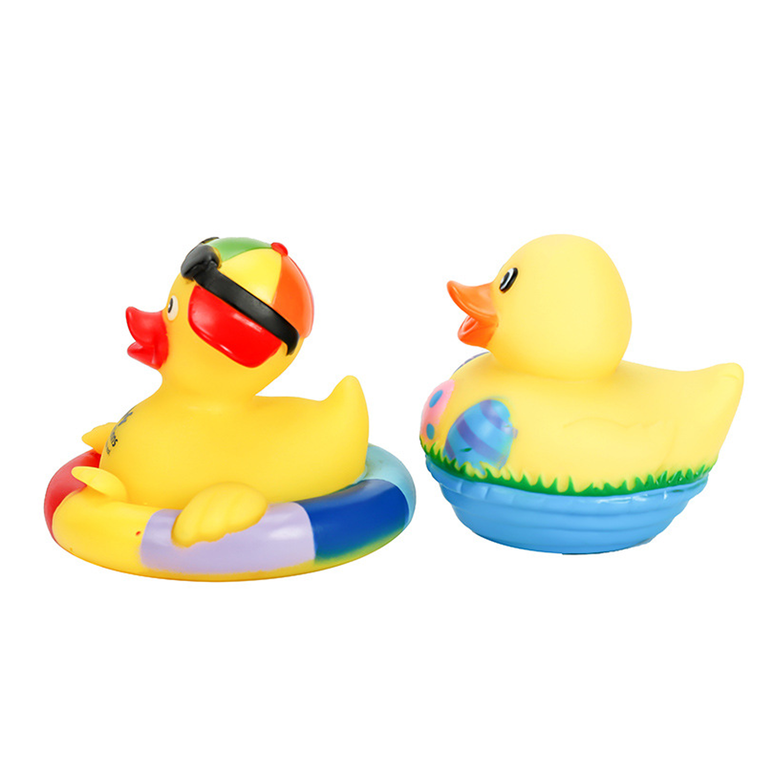 Ring Duck Float Decoration Children Bath Pinch Called Toys 5