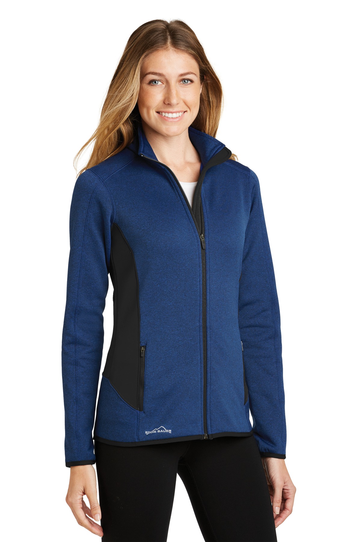 Eddie Bauer Women's Full-Zip Heather Stretch Fleece Jacket. EB239 9