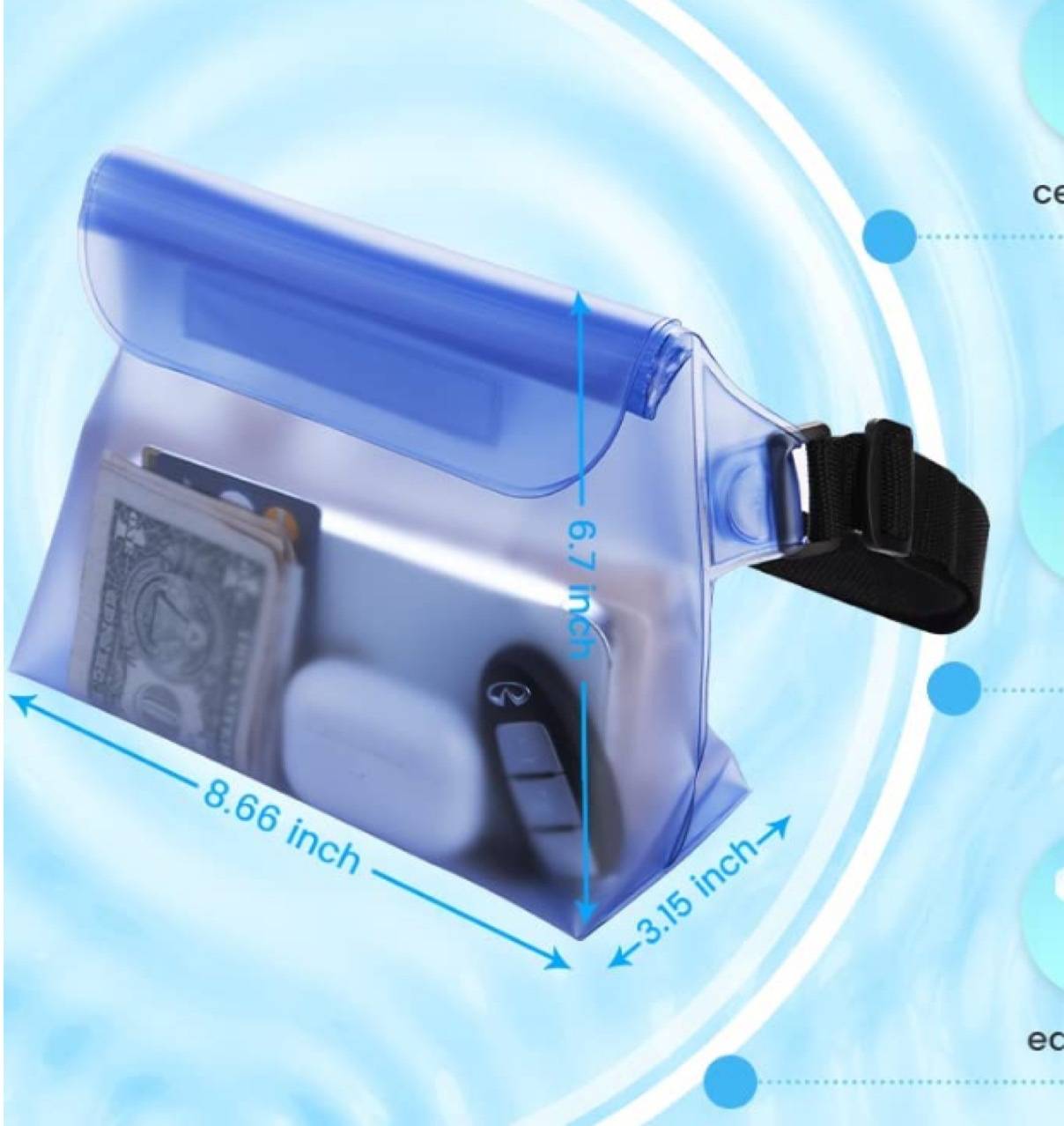 PVC Waterproof Floating Bag Fanny Pack 2