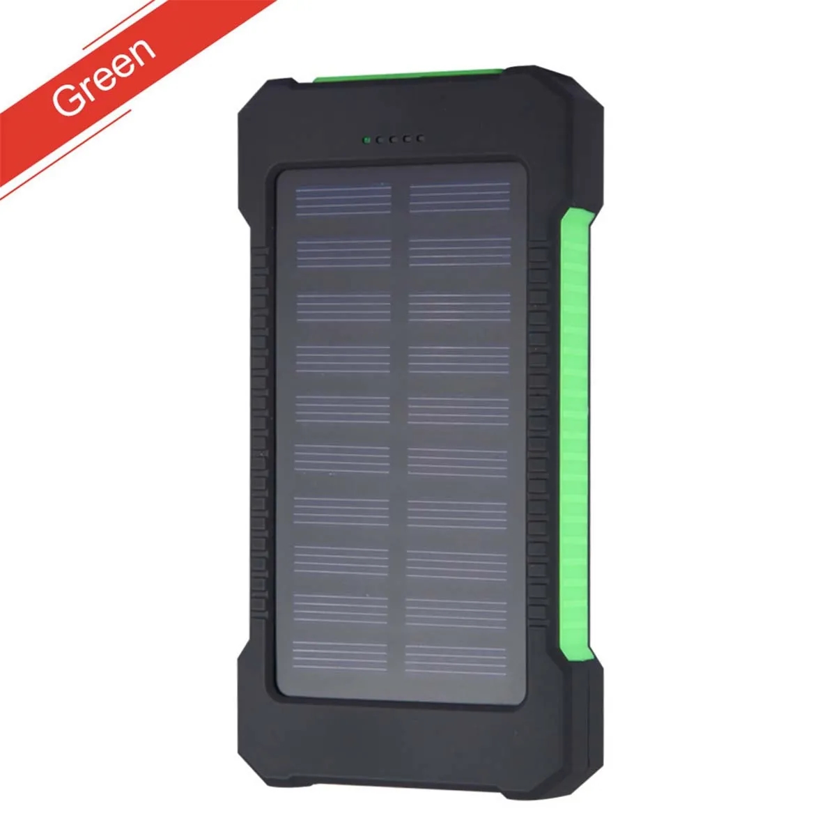 10,000-mAh Solar Power Bank W/ Flashlight compass Carabiner 6