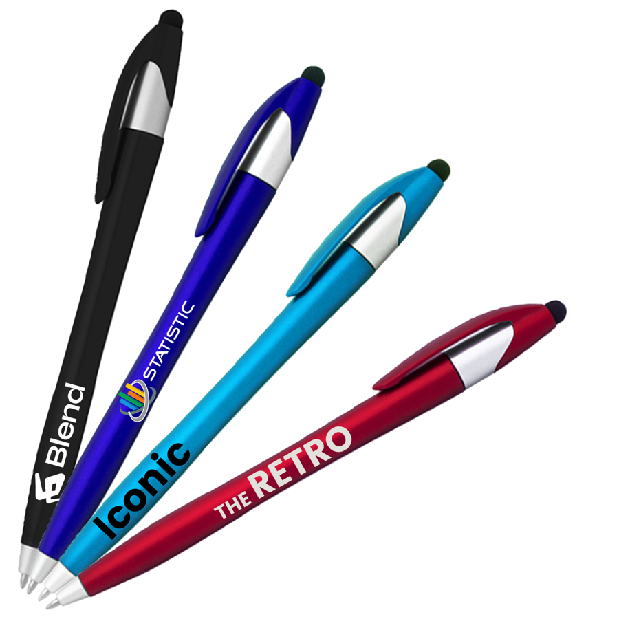 Metallic Matte Stylus Ballpoint Pens 3