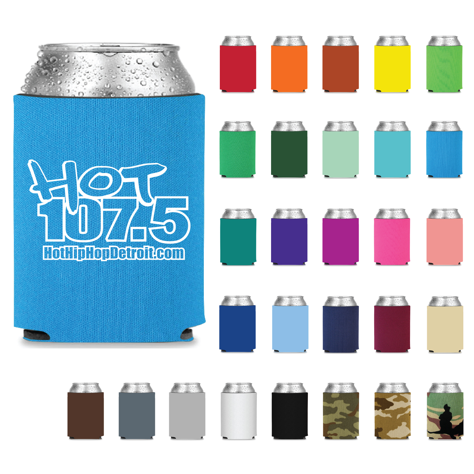 Economy Premium Foam Can Cooler - Screen Printed 1