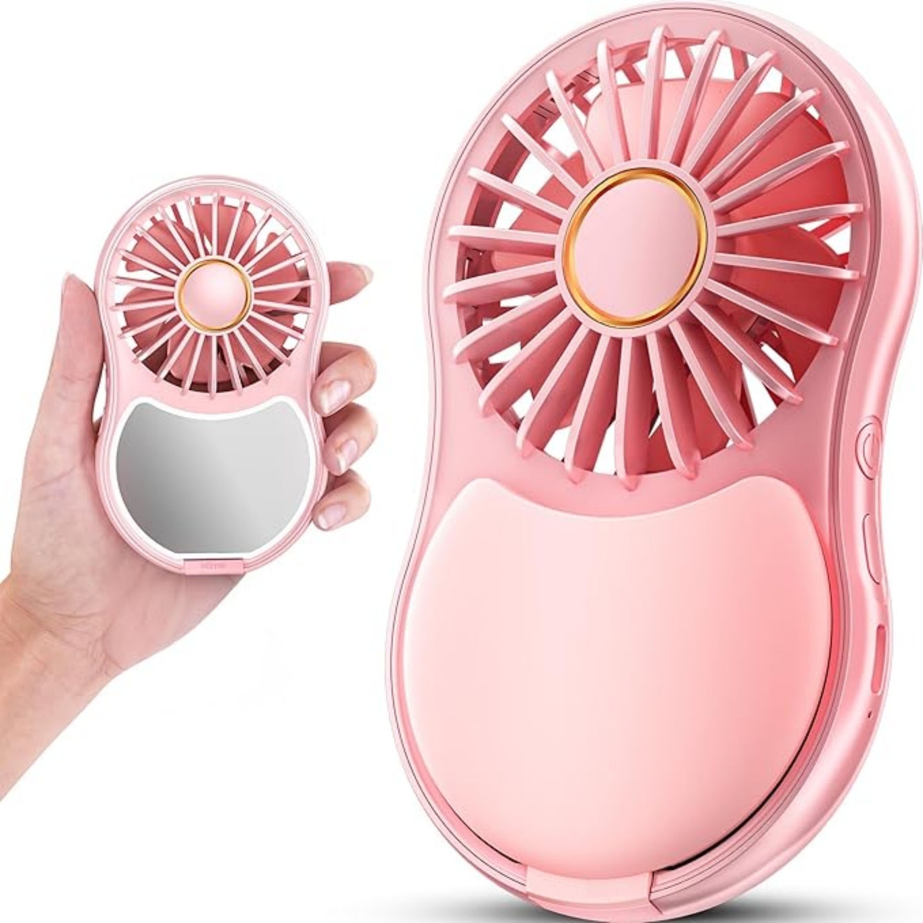 Cosmetic Mirror Handheld Fan 6