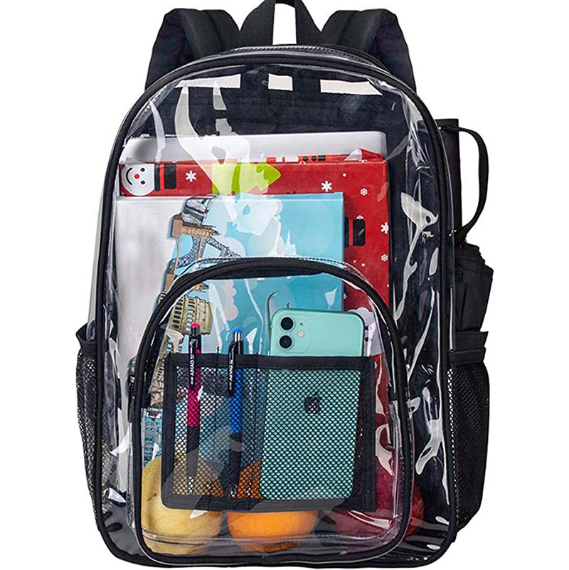 Clear PVC Backpack for Women Men 8