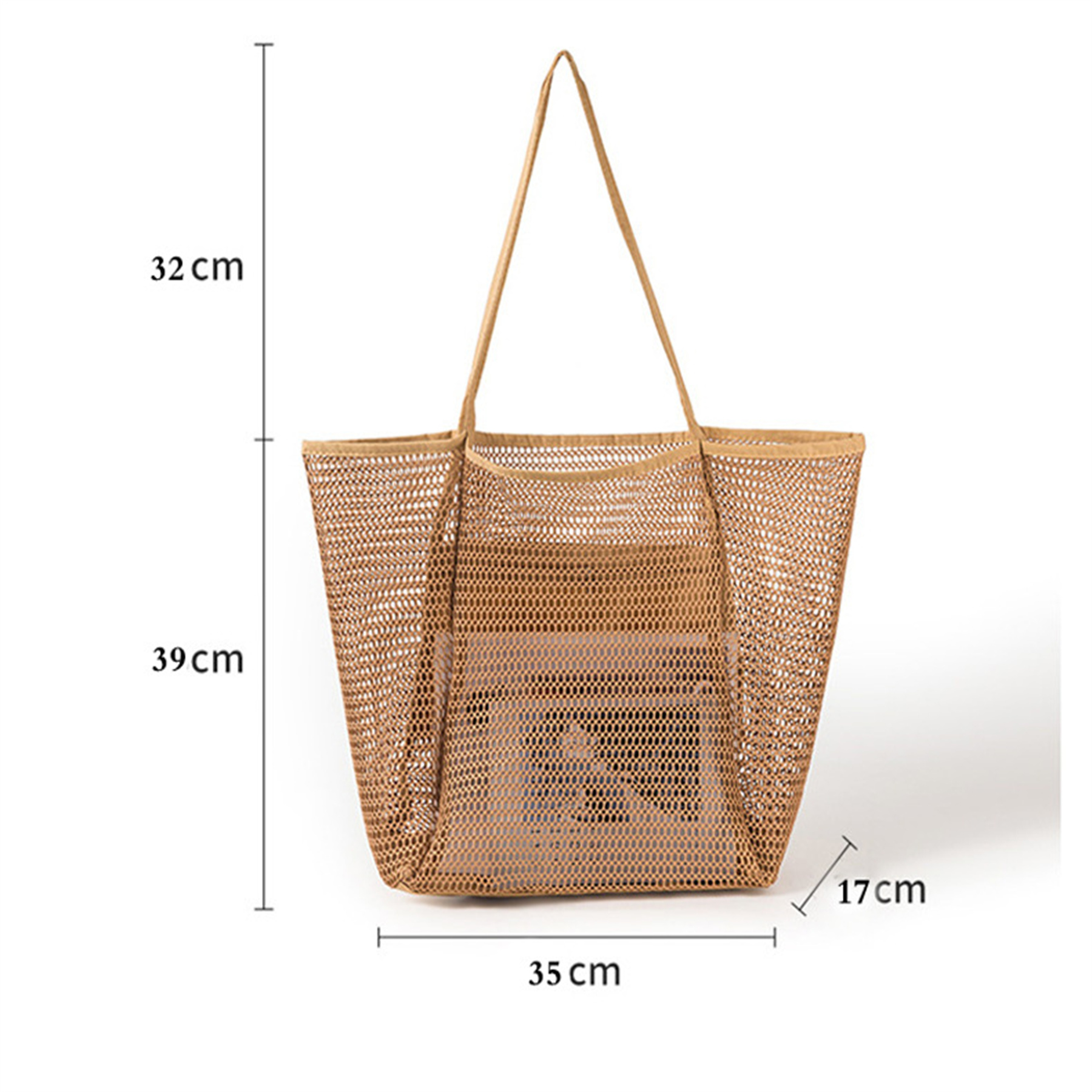 Mesh Beach Tote Womens Shoulder Handbag 2